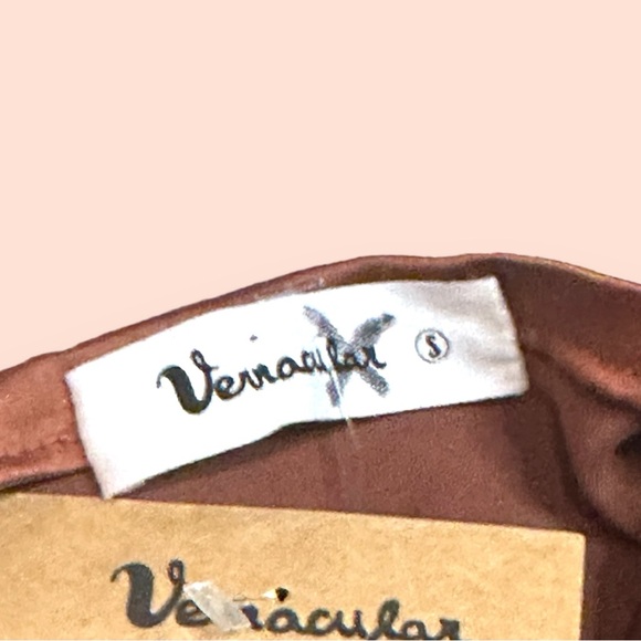 💥HP💥NWT Vernacular Boatneck Line Drop Waist Maxi Dress in Bronze. Size Small - Picture 13 of 14